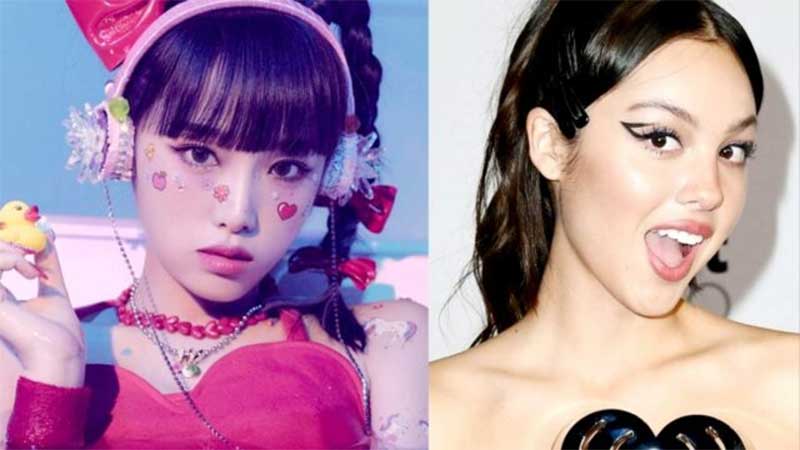 Yena (kiri) penyanyi lagu Hate Rodrigo.