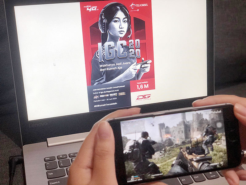 Telkomsel melalui Dunia Games kembali menggelar turnamen esport terbesar di Tanah Air bertajuk Indonesia Games Championship yang akan diselenggarakan Mei hingga September 2020.(TELKOMSEL FOR RIAU POS)
