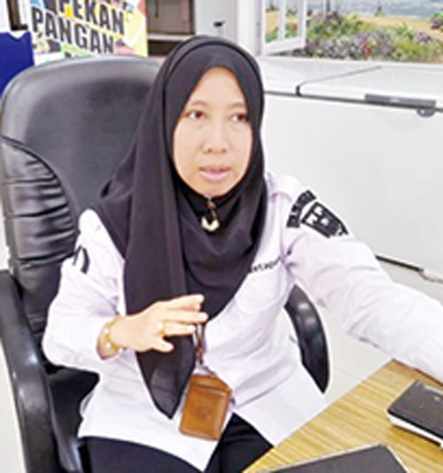 abid Distribusi dan Cadangan Pangan Disketapang Pekanbaru, Dinal Husna.