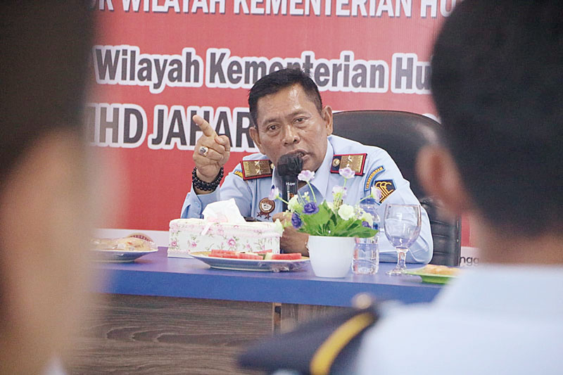 Kepala Kanwil Kemenkum HAM Riau Mhd Jahari Sitepu