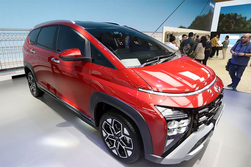 Hyundai Stargazer X di GIIAS 2023 di ICE BSD City, Tangerang Banten, Kamis (10/8/2023).