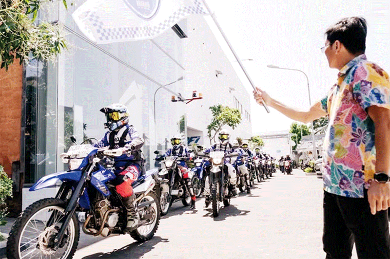 Chief Yamaha DDS Bali melepas peserta cRU Adventure Ride North Bali Wander, Jumat (29/9/2023).