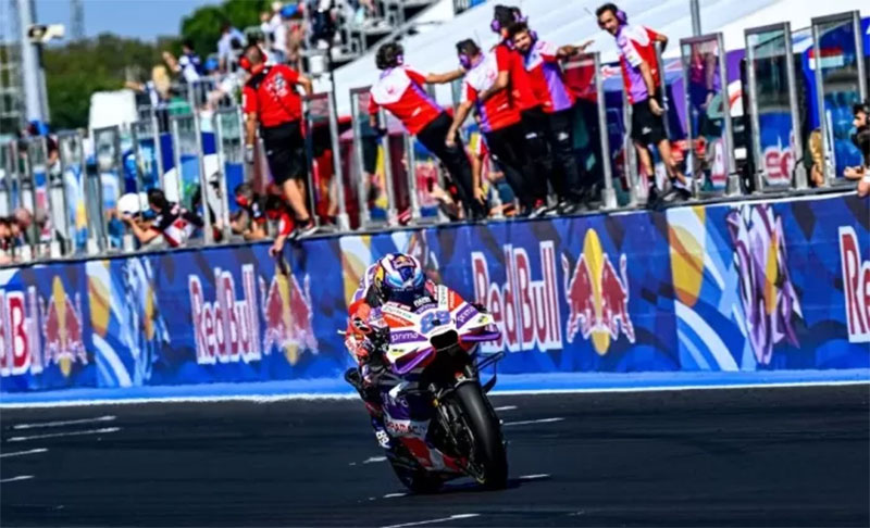 Jorge Martin keluar sebagai pemenang San Marino GP 2023.