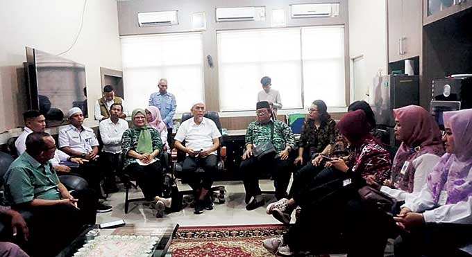 Wali Kota Dumai H Paisal menerima kunjungan audiensi Komisi Nasional Disabilitas Republik Indonesia, Rabu (12/4/2023).