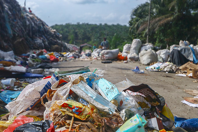 Kawasan TPA Muara Fajar Pekanbaru.(EVAN GUNANZAR/RIAUPOS.CO)