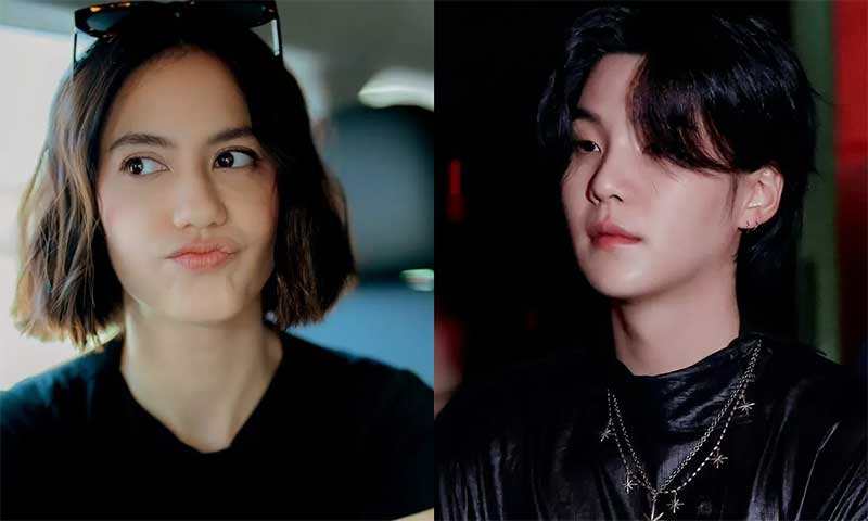 Pevita Pearce berada dalam satu acara dengan Suga BTS di Korsel.