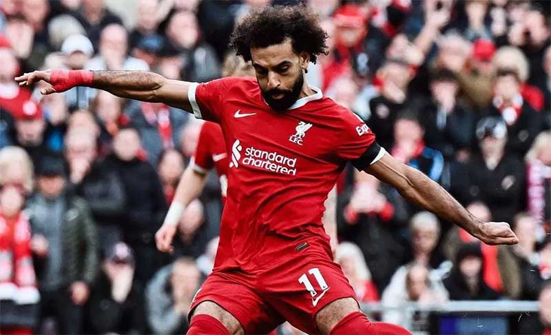 Mohamed Salah mencetak dua gol saat membawa Liverpool mengalahkan Everton 2-0 dalam Derby Merseyside, Sabtu (21/10/2023) malam WIB.