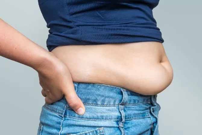 Ilustrasi perut buncit.