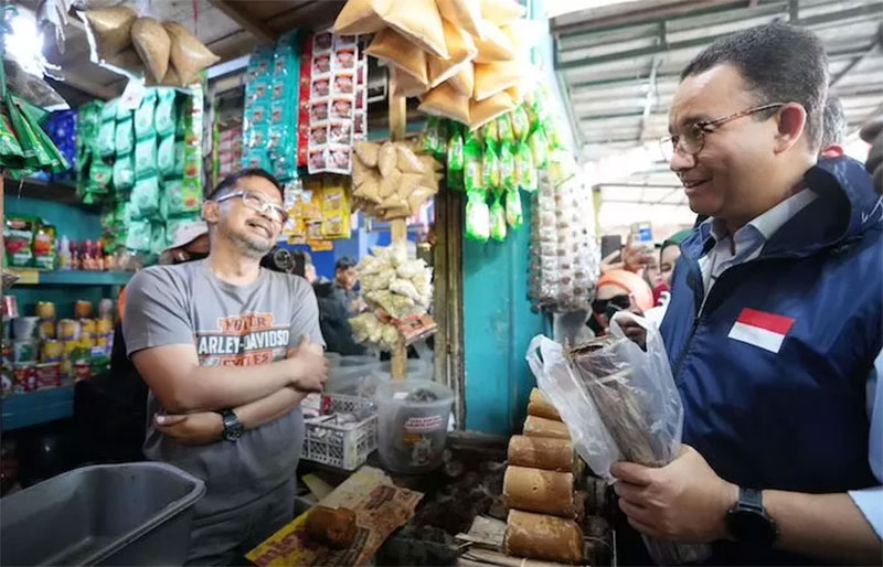 Bacapres dari Koalisi Perubahan Anies Baswedan diberondong dengan berbagai keluhan dari pedagang hingga pengelola Pasar Induk Cianjur, Kamis (21/9/2023).