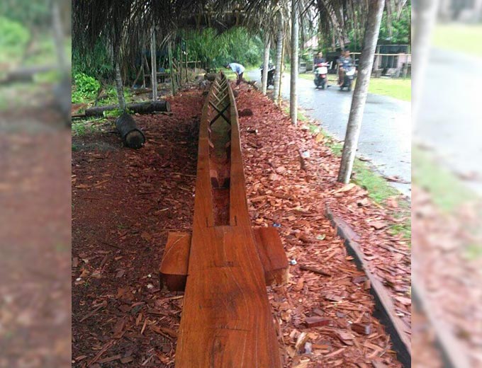 Kondisi jalur Pulau Rengas Pangean masih terus dibentuk. Jalur ini diharap nantinya ukir prestasi. Foto diambil baru-baru ini. Juprison/Riau Pos