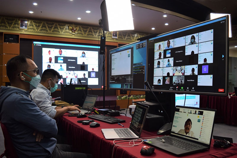 Rapat Kerja Semester II Tahun 2021 PLN UIP3BS dilaksanakan secara virtual, Rabu (28/7/2021).