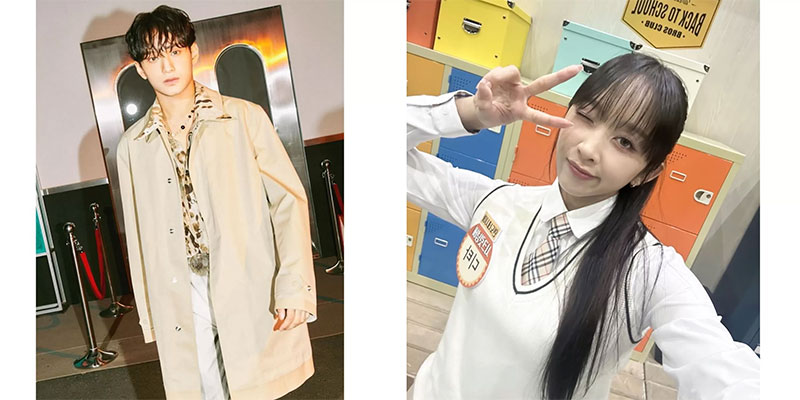 Zayyan (kiri) member boy group Xodiac, dan Dita Karang (kanan) member girl group Secret Number, keduanya asli Indonesia.