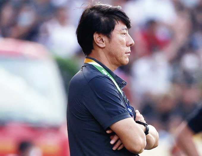 Pelatih Tim Nasional Sepakbola Indonesia, Shin Tae Yong (STY).