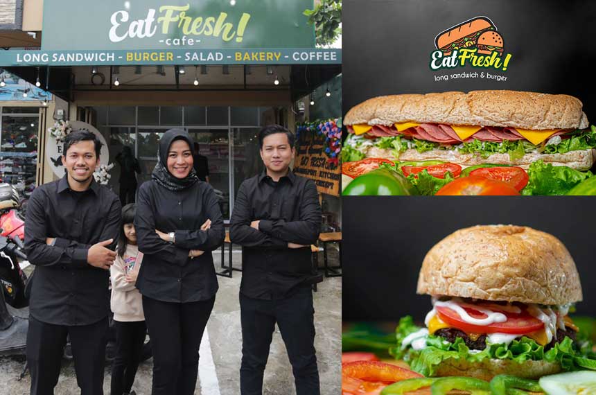 Owner EatFresh, M Ikhsan Wibowo, Astri Rizaldi dan Ali Akbar