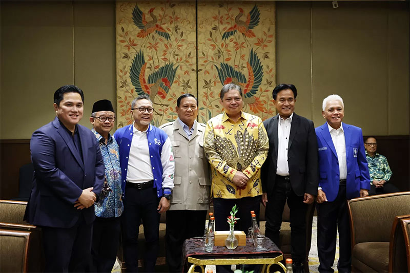 Koalisi pengusung Prabowo Subianto untuk capres 2024 berganti nama menjadi Koalisi Indonesia Maju. PKB ngaku kaget soal ini.