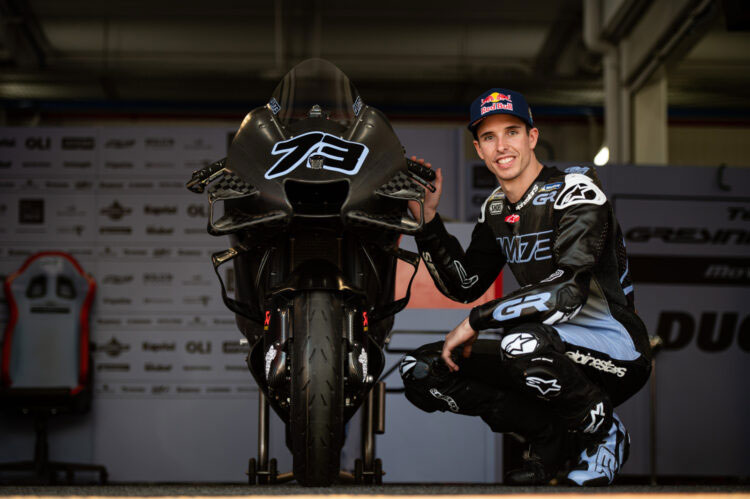 Alex Marquez sebelum melakoni tes bersama tim barunya Gressini Racing di Valencia, November lalu.