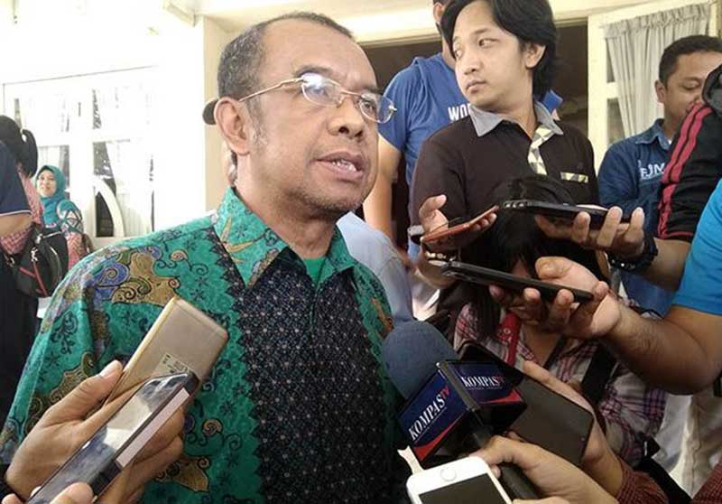 Sekretaris Kementerian Pemuda dan Olahraga (Sesmenpora) Gatot S Dewa Broto mengaku pernah diminta mantan Menpora Imam Nahrawi mundur dari jabatannya. (Alwi Alim/JawaPos.com)