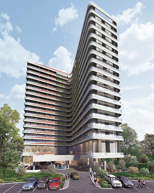 APARTEMEN KALANA: Maket Apartemen Kalana yang berada di kawasan The Nove Nuvasa Bay Nongsa Batam, Kamis (9/8/2018). (CR2/MIRSHAL/RIAU POS)