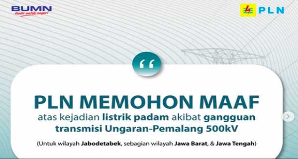 PLN minta maaf soal pemadaman listri. (foto/JPNN.com)