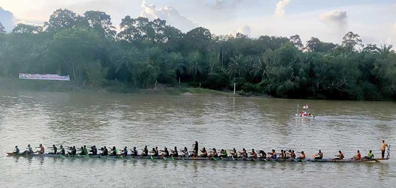 Jalur Singa Kuantan saat melakukan latihan uji gelanggang di Desa Sungai Pinang, Kecamatan Hulu Kuantan baru-baru ini.