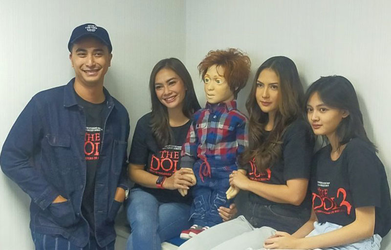 Winky Wiryawan, Massayu Anastasia, Jessica Mila, dan Montserrat Gizelle, pemain film The Doll 3.