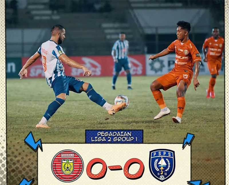 Babak pertama Persiraja vs PSPS Riau masih imbang 0-0.