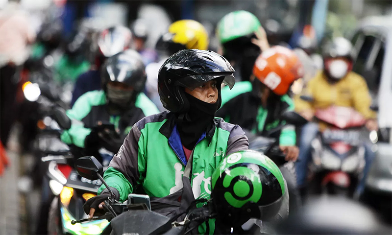 Ilustrasi driver ojol