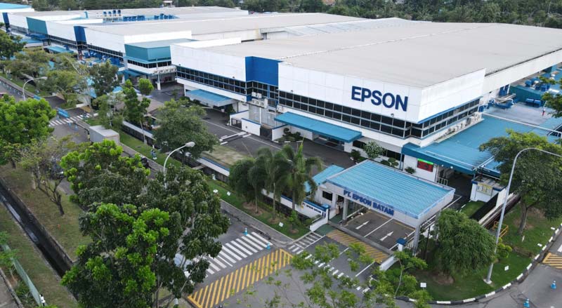 PT Indonesia Epson Industy yang merupakan perusahaan manufaktur elektronik yang berlokasi di Kawasan Industri EJIP, Cikarang.