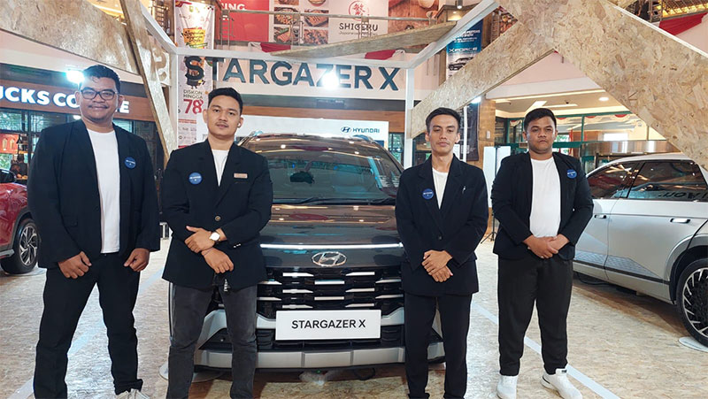 Hyundai STARGAZER X dipamerkan di Mal SKA Pekanbaru dari tanggal 16-20 Agustus 2023.