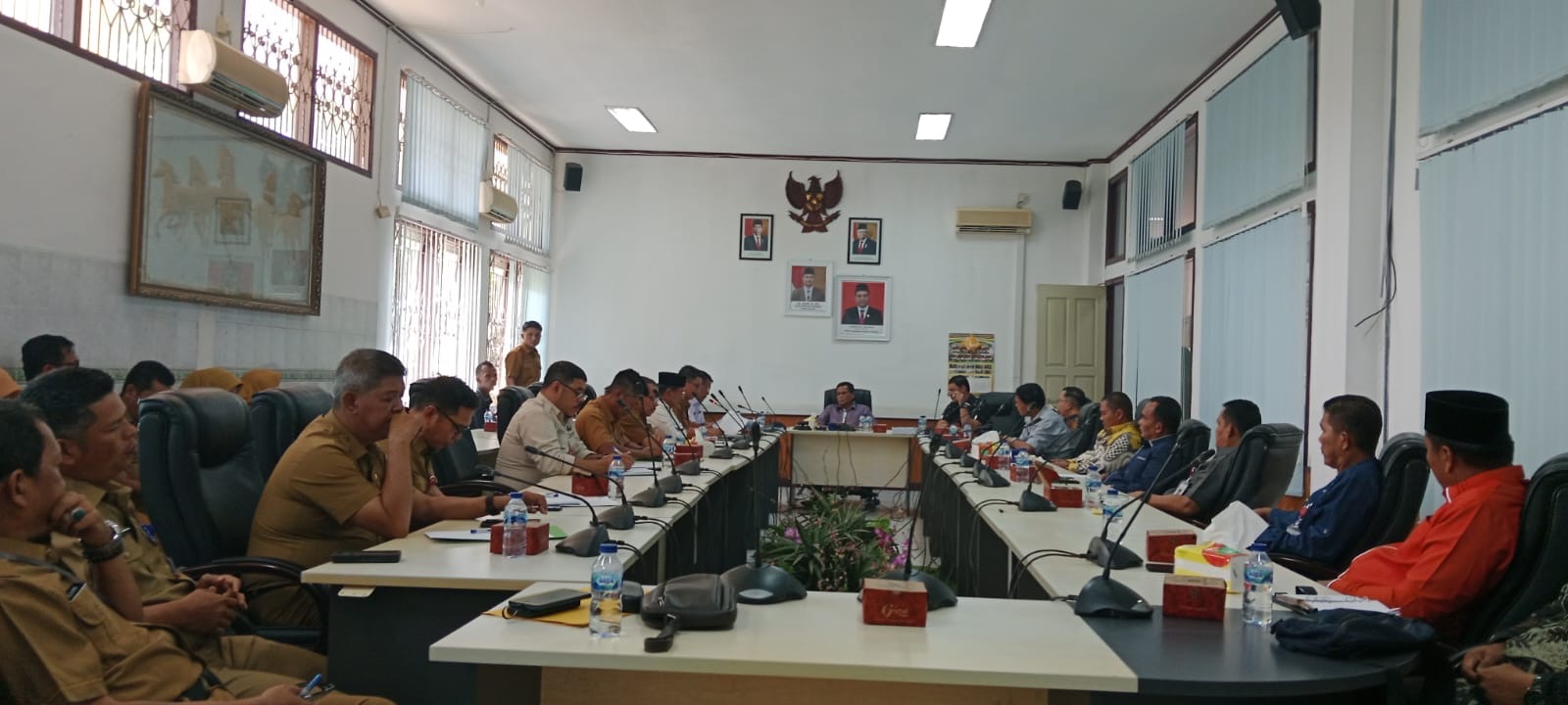 DPRD melakukan hearing bersama Sekda dan OPD-OPD, Selasa (24/10/2023).