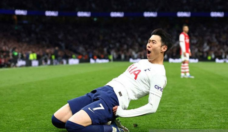 Ilustrasi: Pemain sepakbola Tottenham Hotspur Son Heung-min melakukan selebrasi setelah mencetak gol
