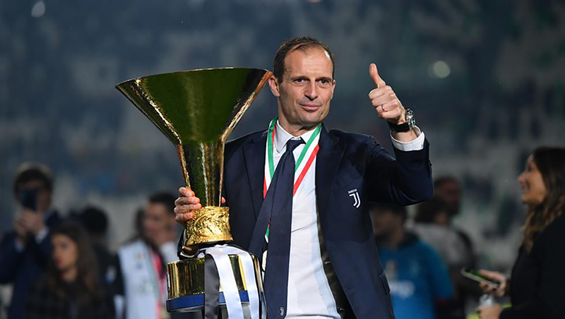 Massimo Allegri saat masih melatih Juventus. (AFP/SKY SPORT)