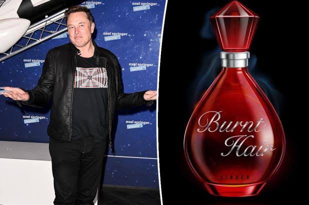 Elon Musk meluncurkan produk parfum yang diberi nama Burnt Hair.