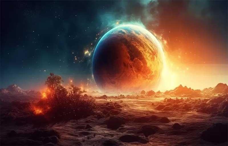 Ilustrasi tanda tanda kiamat menurut Islam.