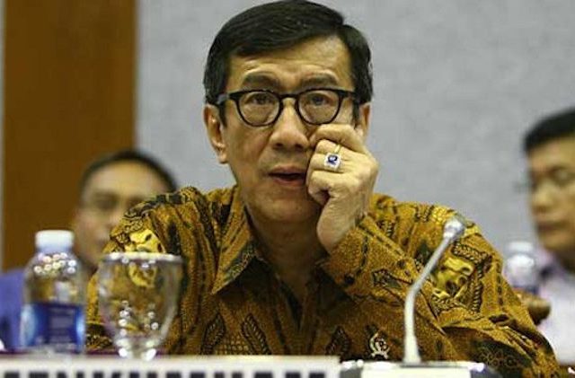 Menteri Hukum dan Hak Asasi Manusia (Menkumham) Yasonna H Laoly mengakui saat ini rumah tahanan (rutan) dan lembaga permasyarakatan (lapas) sudah over capacity atau kelebihan muatan. (dok JawaPos.com)