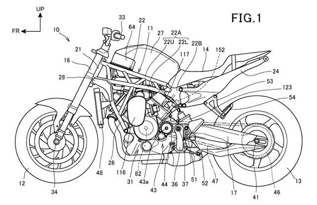 Paten terbaru Honda mengenai mesin V Twin Supercharged yang dalam pengerjaan (RideApart)/jawapos.com
