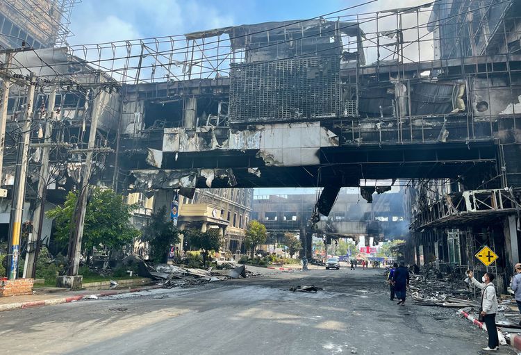 Kasino Grand Diamond City Hotel and Casino di Poipet, Kamboja terbakar hebat dan menewaskan 19 orang, Kamis (29/12/2022).