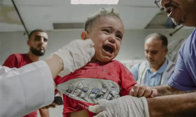 Penderitaan anak-anak di Gaza akibat serangan israel.