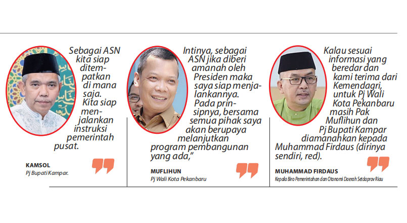 SK Baru Pj Wako Pekanbaru dan Pj Bupati Kampar Terbit