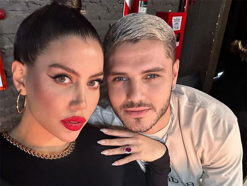 Mauro Icardi dan Wanda Nara bersama lagi setelah berpisah pada Oktober 2021.