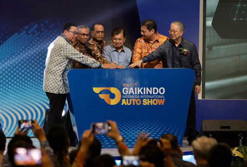 Pembukaan GIIAS 2019 di ICE BSD, Tangerang Selatan. GIIAS 2020 siap dihelat dan diharapkan pandemi Covid-19 berakhir Juli (Dery Ridwansah/JawaPos.com)