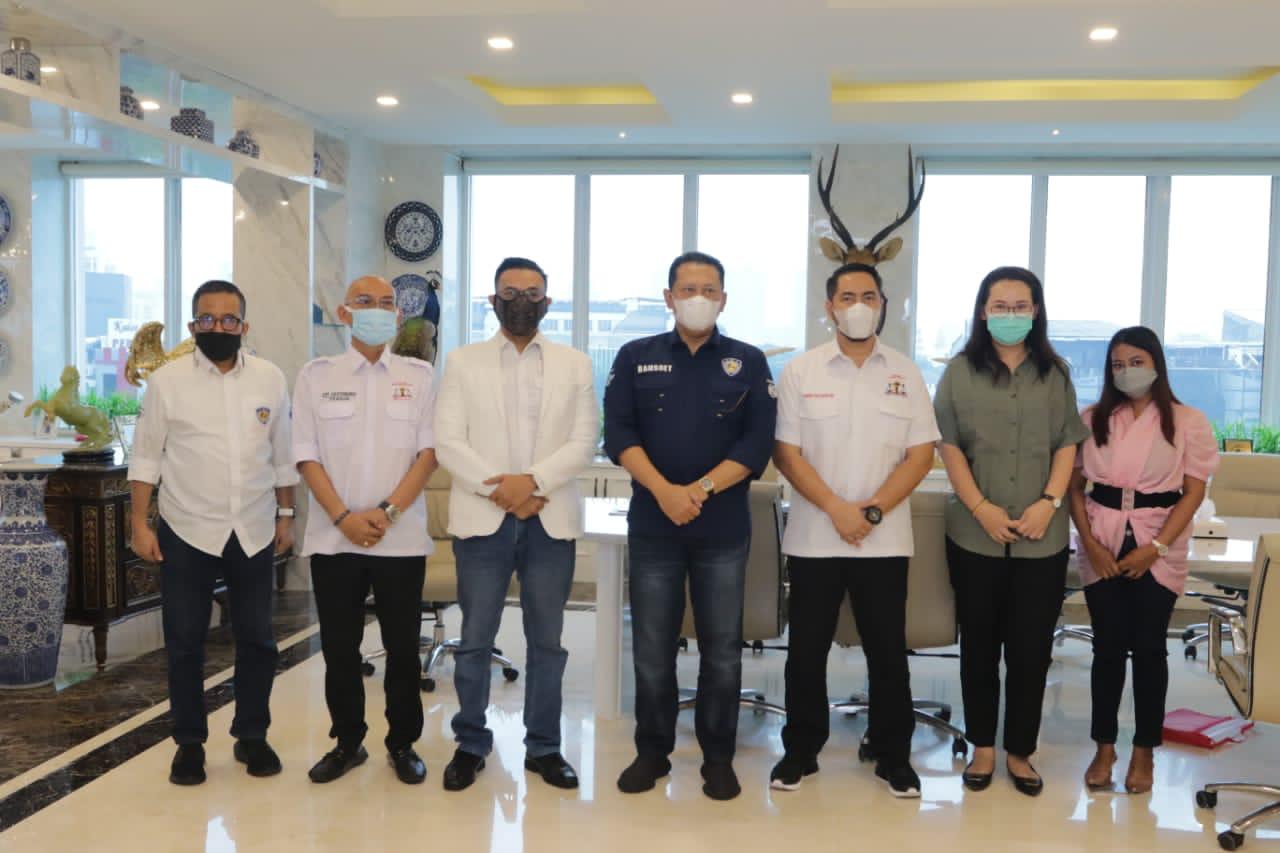 Ketua MPR RI, Bambang Soesatyo menerima Himpunan Advokat Muda Indonesia (HAMI), di Jakarta, Rabu (28/4/2021).