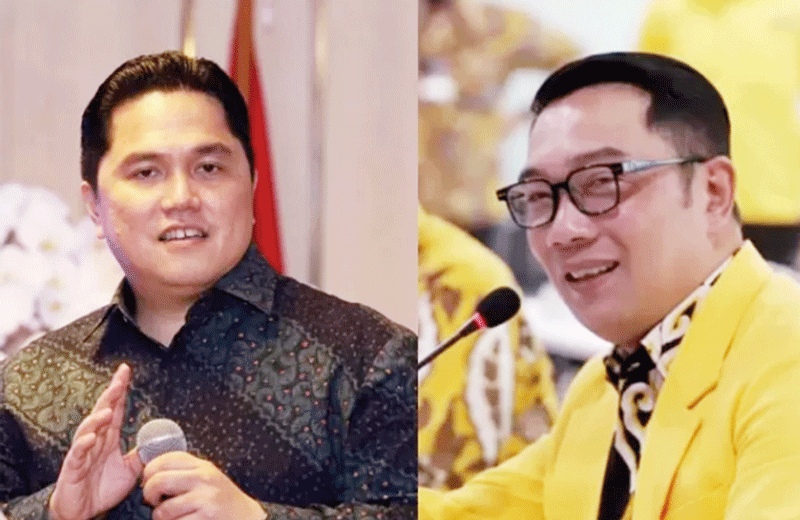 Erick Thohir dan Ridwan Kamil