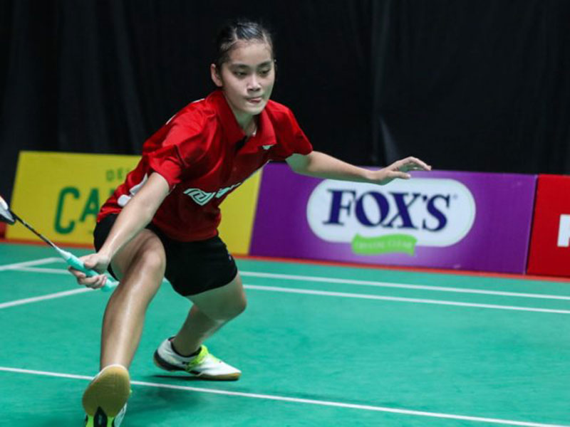 Tunggal Indonesia Stephanie Widjaja berhasil lolos ke final di ajang German Junior 2020. (DJARUM BADMINTON)