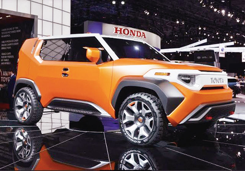 siap diluncurkan: Mobil konsep Toyota FT-4X segera diluncurkan. (JPG)