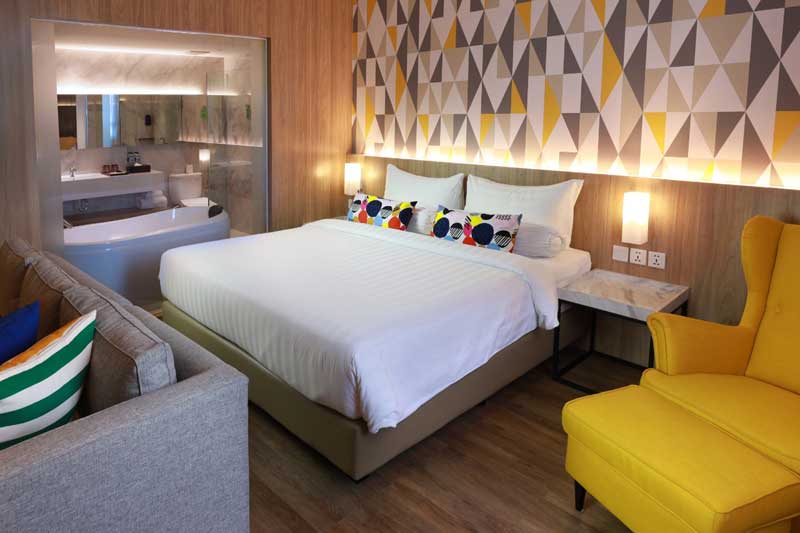 Salah satu kamar yang disediakan The Zuri Hotel Dumai.