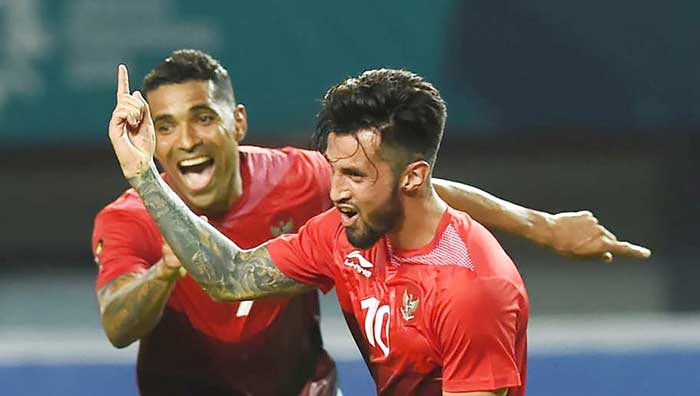 Stefano Lilipaly, salah satu bintang di fase penyisihan cabang sepakbola Asian Games 2018. (JPNN)