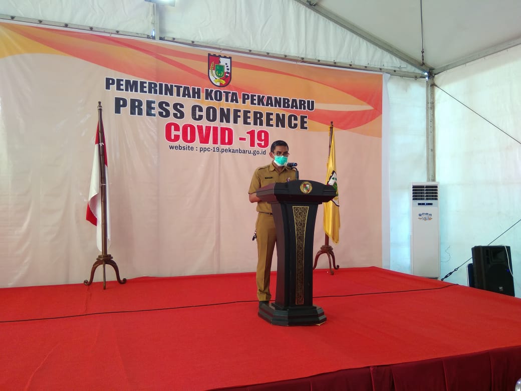 Juru Bicara Gugus Tugas Percepatan Penanganan Covid-19 Kota Pekanbaru dr Mulyadi .(ALI NURMAN/ RIAUPOS.CO)