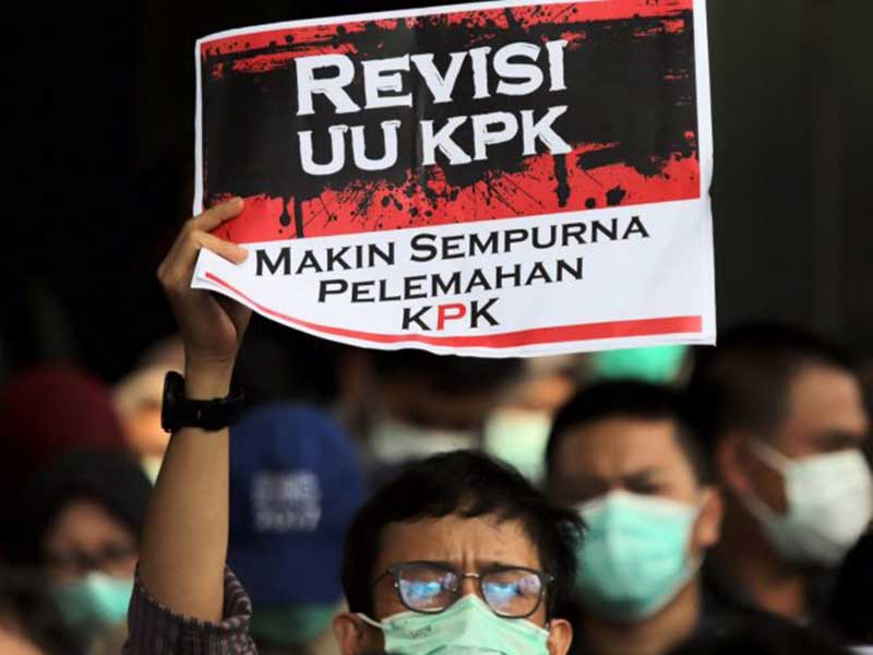 Revisi Undang-undang KPK dinilai sebagai satu upaya pelemahan KPK. (Dery Ridwansah/JawaPos.com)