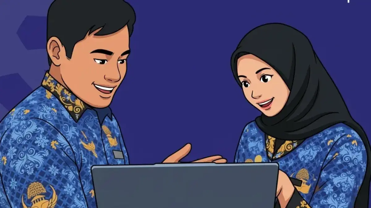 Ilustrasi guru penerima pencairan TPG (Instagram @uptbknserang)